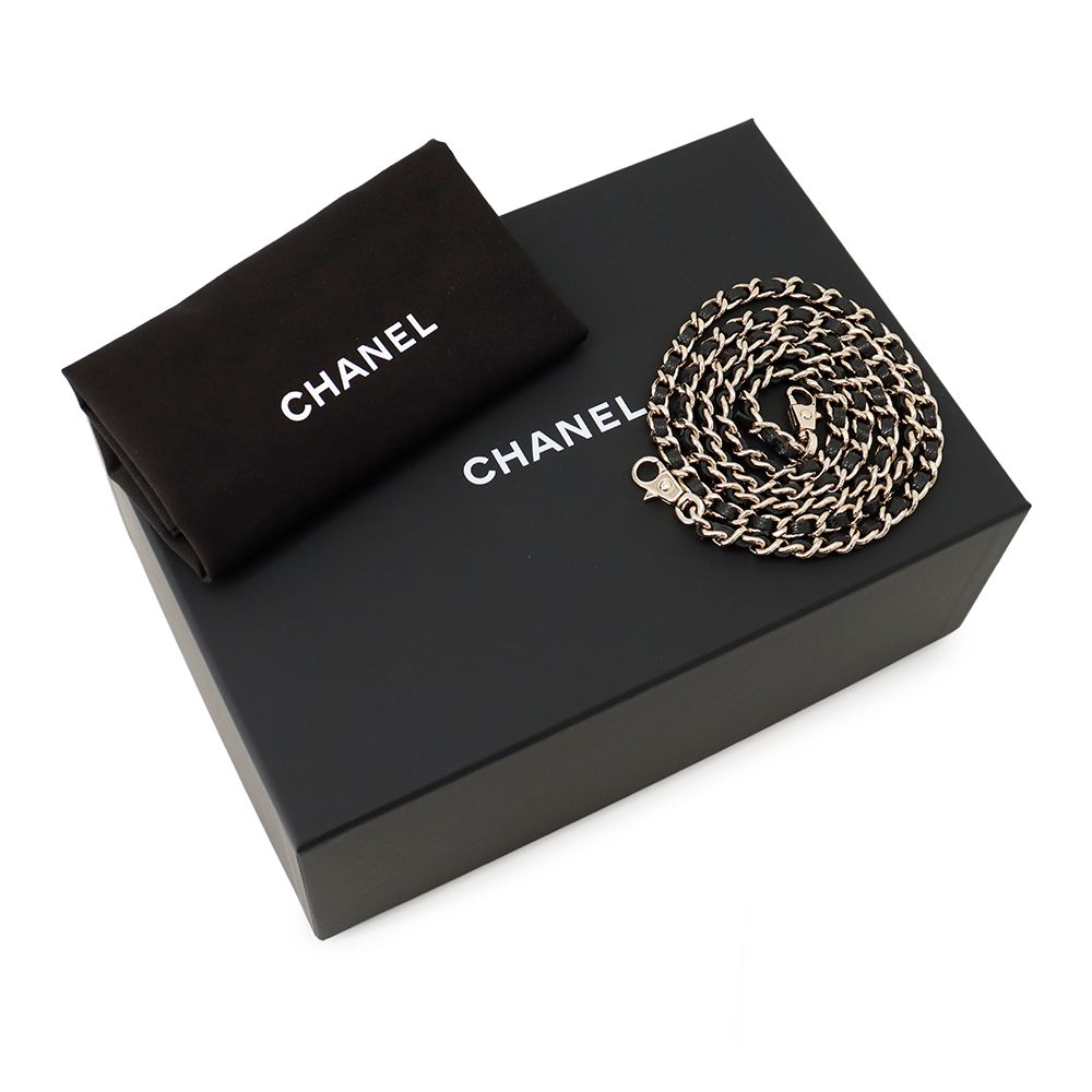 Chanel Quilted Coco Handle Mini Caviar Leather 2-Way Shoulder Bag Black — view 8