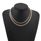 Chanel Necklace CC Logo Rhinestone 25 — view 4