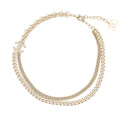 Chanel Necklace CC Logo Rhinestone 25