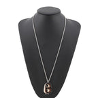 Hermes Necklace Maillon Deep Dune Silver Black White — view 4