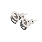Hermes Earrings Mini Pop Black Silver — view 2