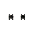 Hermes Earrings Mini Pop Black Silver