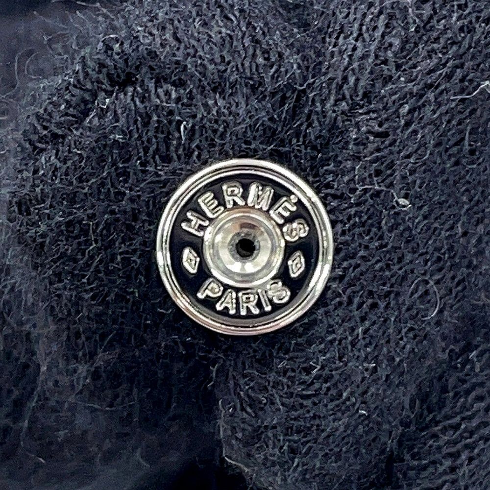 Hermes Earrings Mini Pop Black Silver — view 7