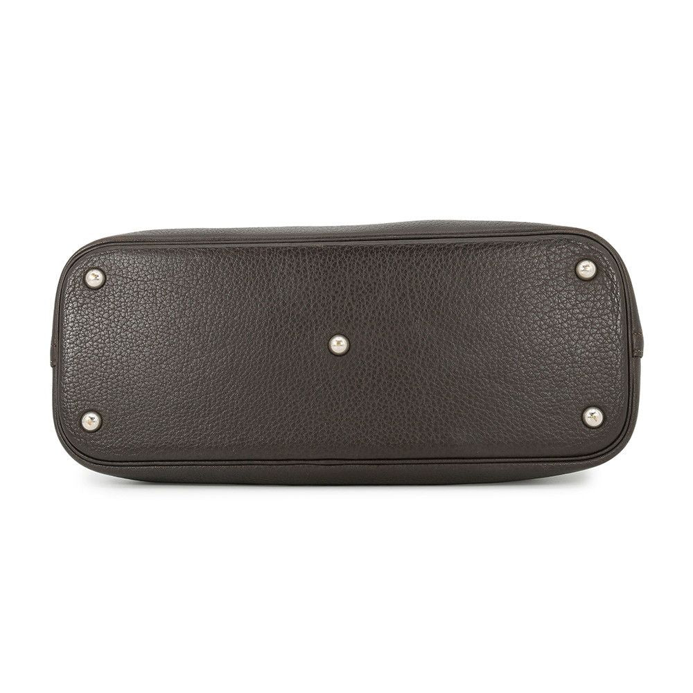 Hermes Bolide 35 Cacao Silver Taurillon Clemence 2-Way Shoulder — view 3