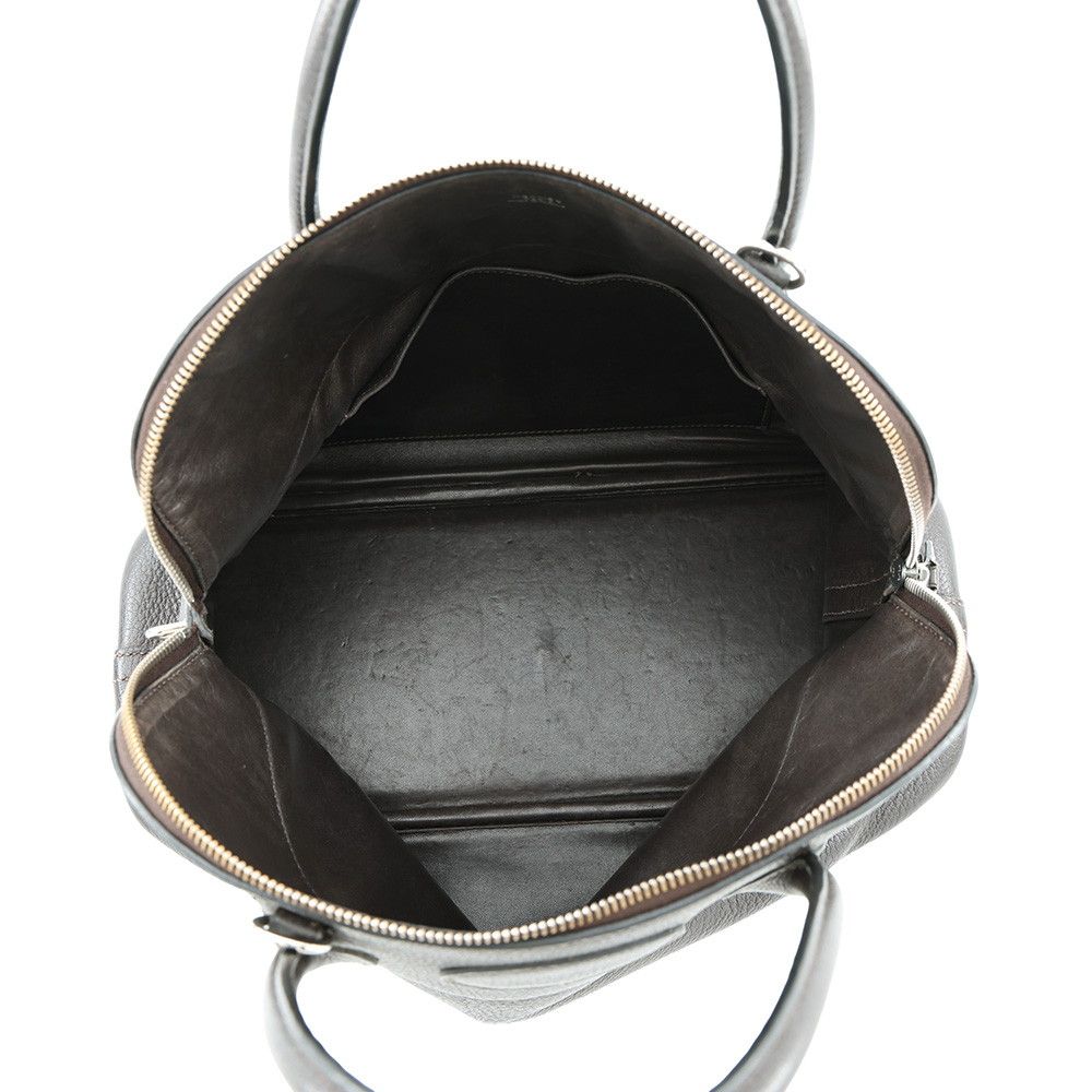 Hermes Bolide 35 Cacao Silver Taurillon Clemence 2-Way Shoulder — view 6