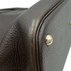 Hermes Bolide 35 Cacao Silver Taurillon Clemence 2-Way Shoulder — view 7