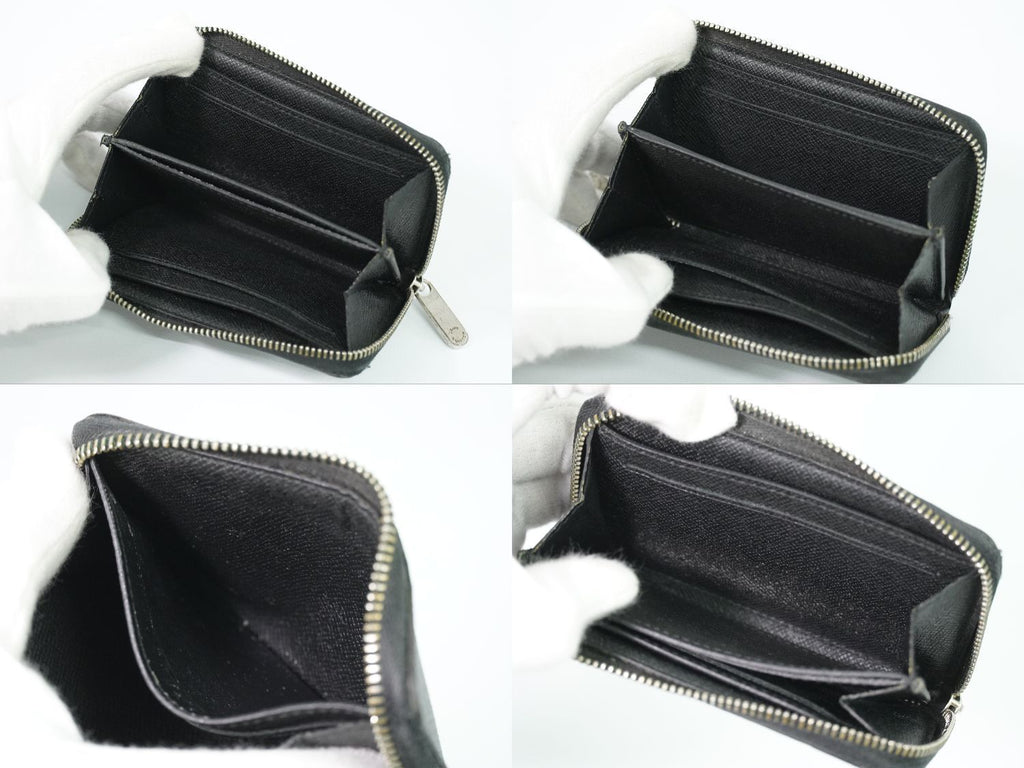 Louis Vuitton LV Zippy Coin Purse Damier Graphite Case Black Gray Wallet Second — view 7