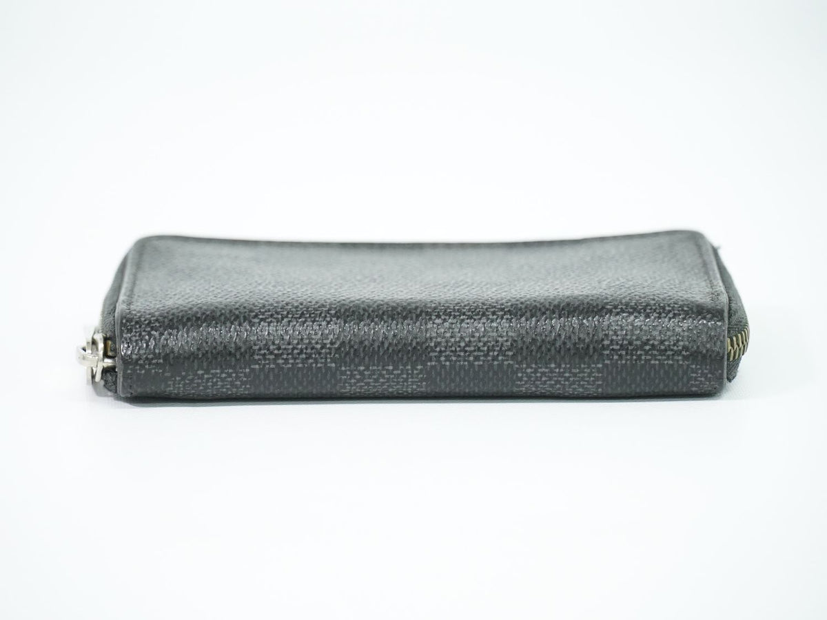 Louis Vuitton LV Zippy Coin Purse Damier Graphite Case Black Gray Wallet Second — view 3