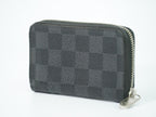 Louis Vuitton LV Zippy Coin Purse Damier Graphite Case Black Gray Wallet Second — view 2