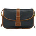 Celine Leather Shoulder Bag Pochette Black Brown Second
