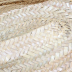 Loewe Anagram Handbag Bag Beige Brown Leather Raffia — view 7