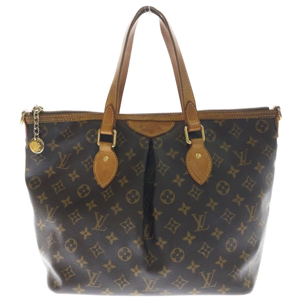 Louis Vuitton Palermo PM Handback 2-Way Shoulder Back Monogram Leather Brown