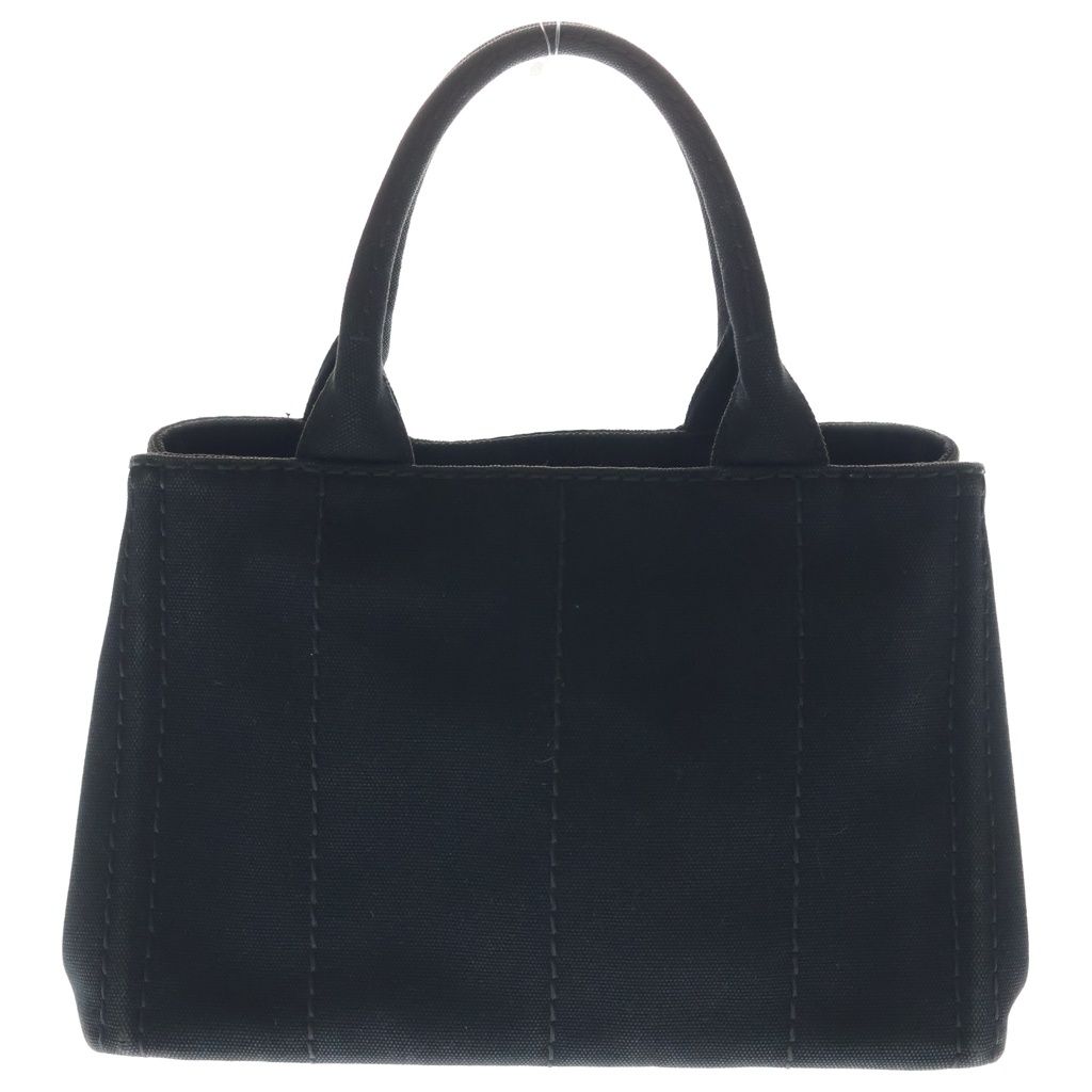 Prada Canapa Tote Back Handback Canvas Black — view 2