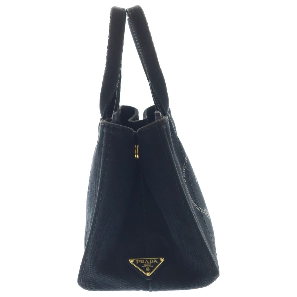 Prada Canapa Tote Back Handback Canvas Black — view 3