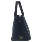 Prada Canapa Tote Back Handback Canvas Black — view 3