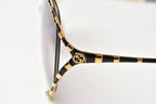 Gucci Sunglasses Round Gold Black Gradient Lens Eyewear — view 4