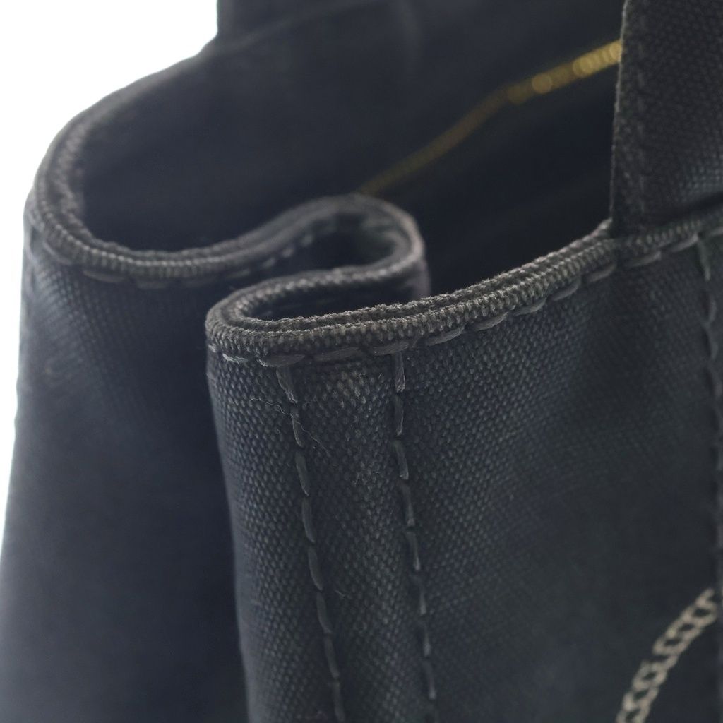 Prada Canapa Tote Back Handback Canvas Black — view 6