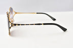 Gucci Sunglasses Round Gold Black Gradient Lens Eyewear — view 3