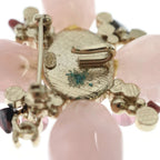 Chanel Color Strike Fakepearl Bro Pin Gold Pink Brooch — view 5