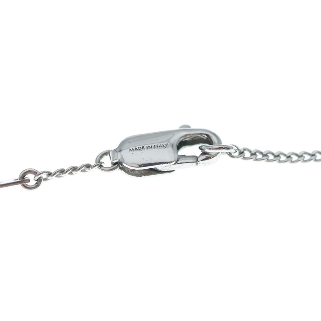 Celine Triomphe Rhinestone Pendant Chain Silver — view 4
