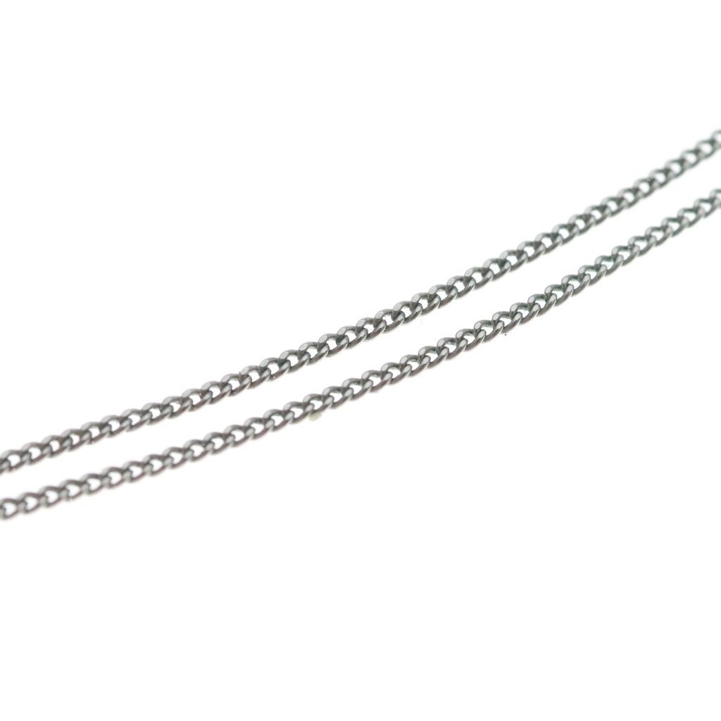 Celine Triomphe Rhinestone Pendant Chain Silver — view 6