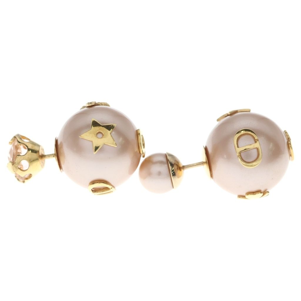Dior Bar Earrings Pearl Pink Gold Earring — view 3