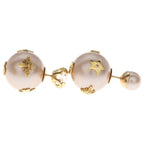 Dior Bar Earrings Pearl Pink Gold Earring — view 4