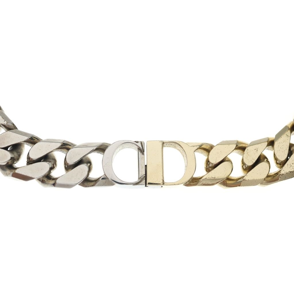 Dior CD Icon Chain Necklace Gold Silver — view 3
