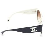 Chanel CC Logo Sunglasses Eyewe 53 19 White Eyewear — view 3