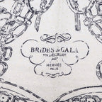 Hermes Carre 70 Brid Shu Silk Scarf White — view 3