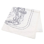 Hermes Carre 70 Brid Shu Silk Scarf White