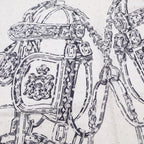 Hermes Carre 70 Brid Shu Silk Scarf White — view 4