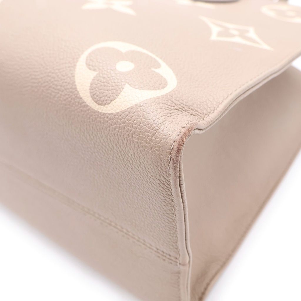 Louis Vuitton Empreinte On The Go MM Handbag Beige Leather Gold — view 5