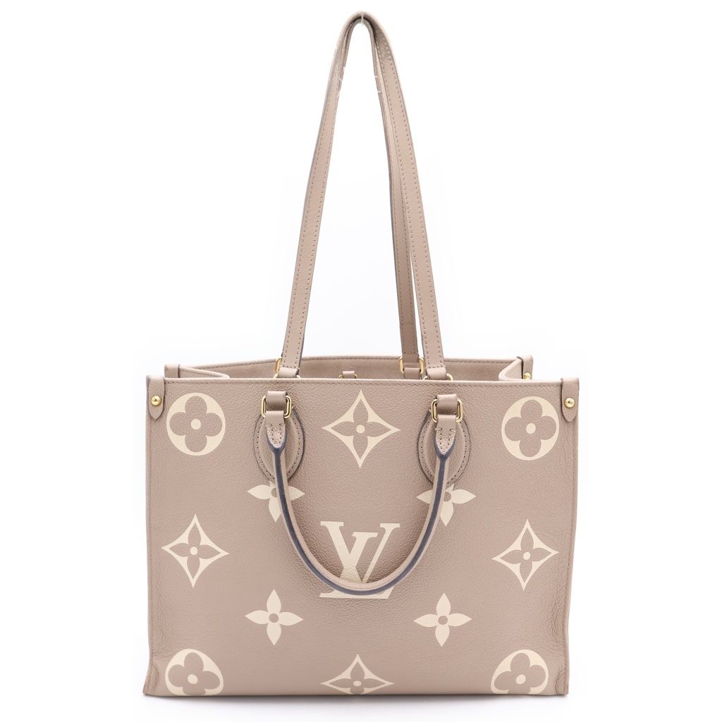 Louis Vuitton Empreinte On The Go MM Handbag Beige Leather Gold — view 2