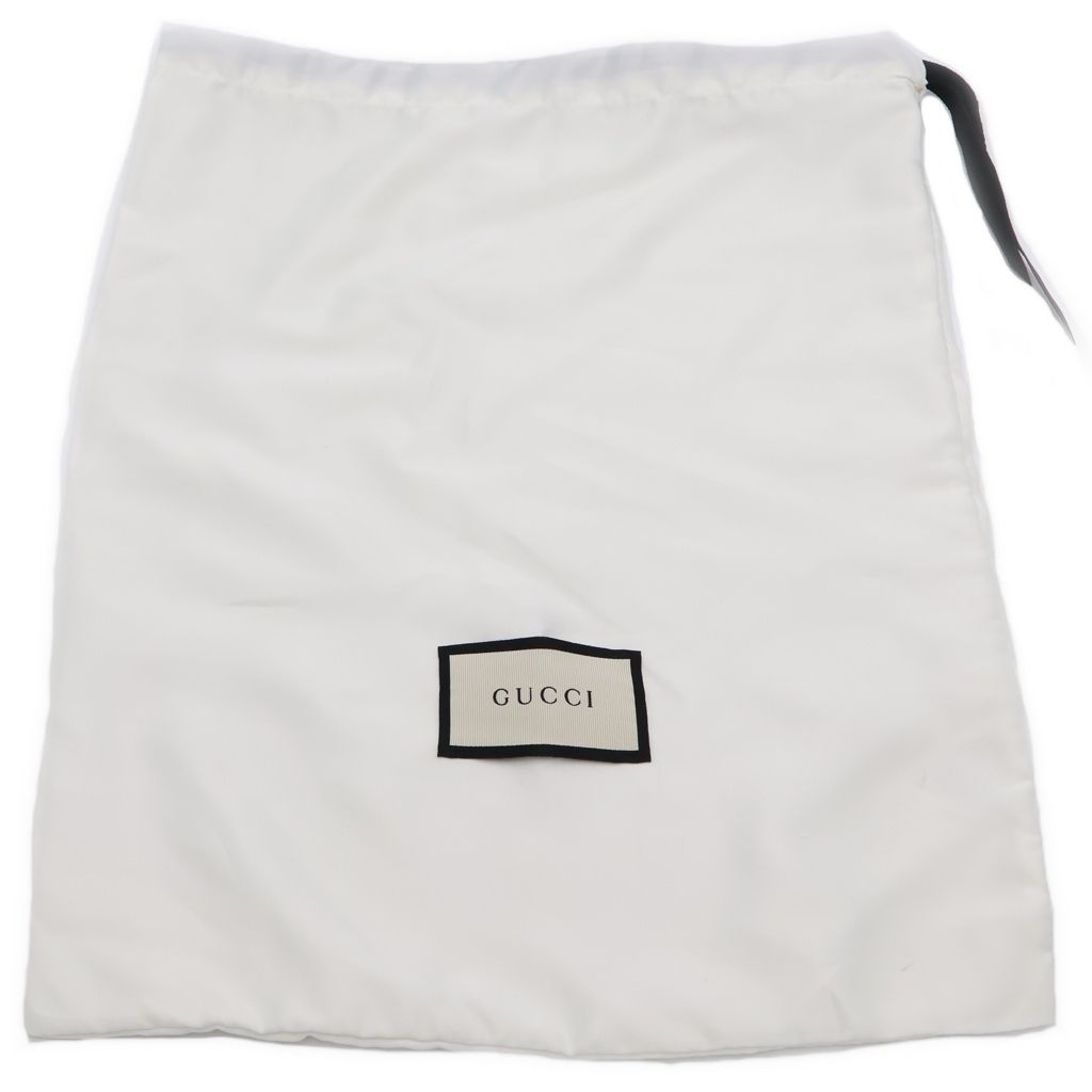 Gucci GG Marmont Pearl Motif Shoulder Bag Black Leather Gold — view 8