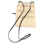 Loewe Raffia Drawstring Pocket Anagram Mini Shoulder Bag Beige Raffia — view 2