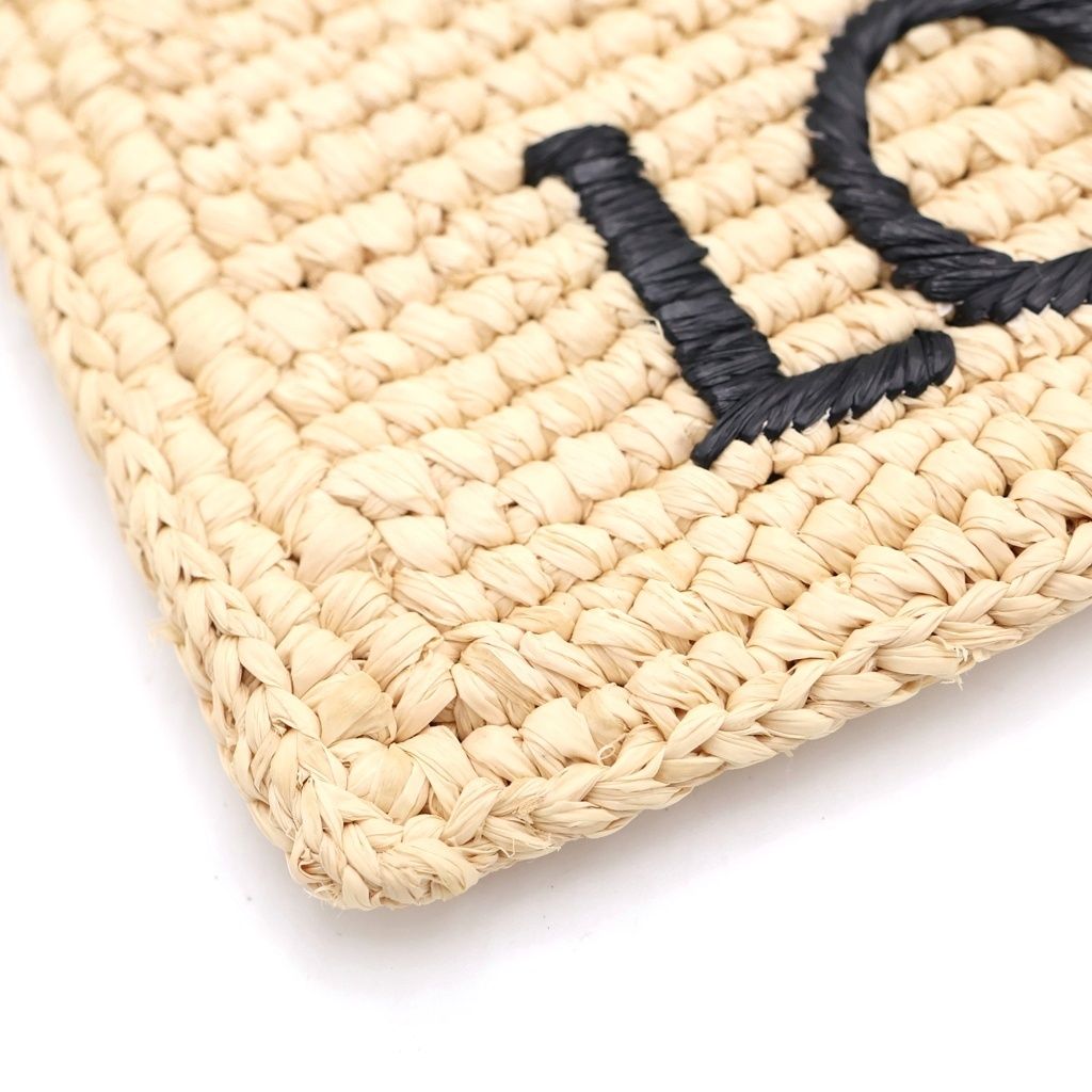 Loewe Raffia Drawstring Pocket Anagram Mini Shoulder Bag Beige Raffia — view 5