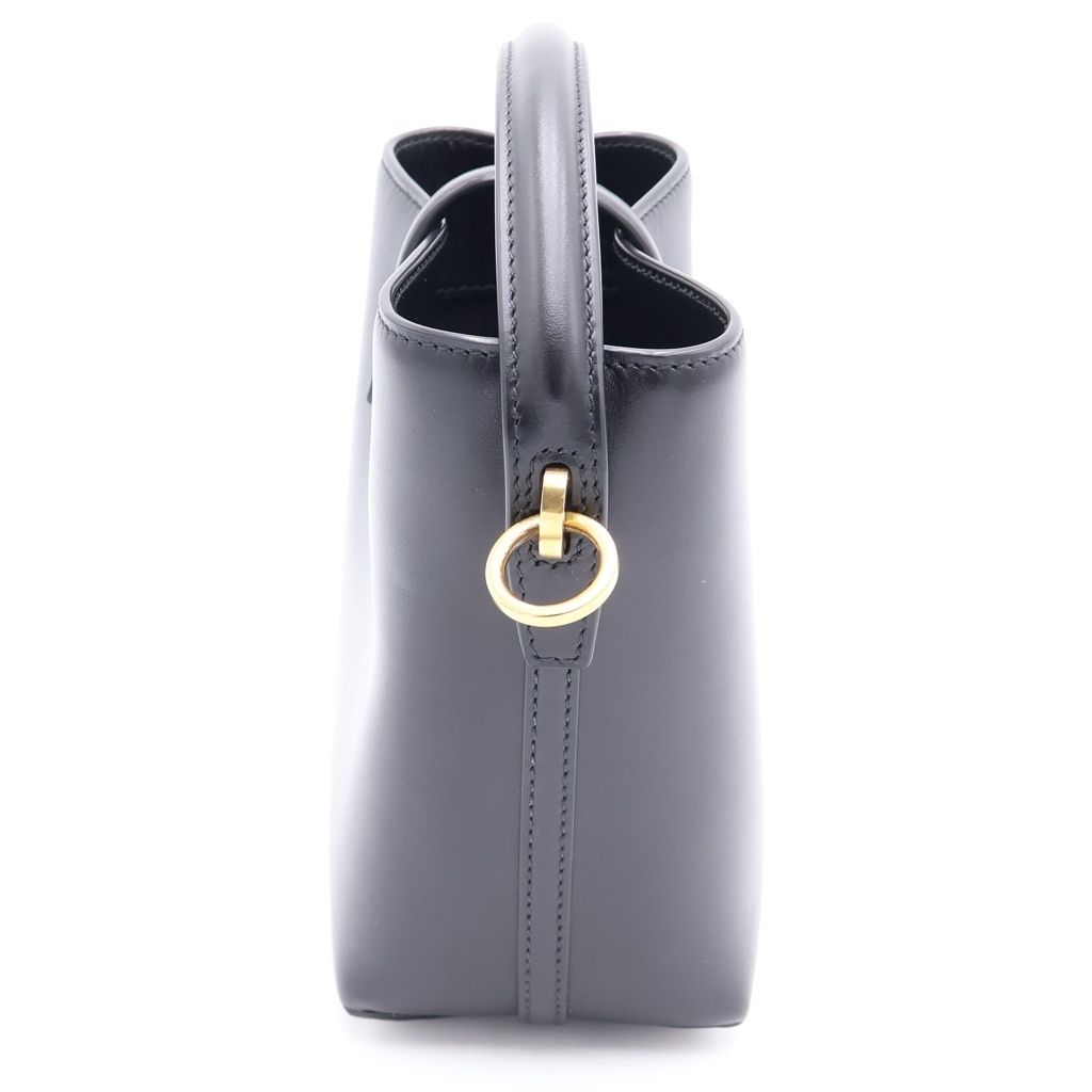 Saint Laurent Paris Minibucketbag Leather Gold 2-Way Shoulder Bag Black — view 3
