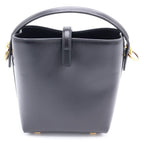 Saint Laurent Paris Minibucketbag Leather Gold 2-Way Shoulder Bag Black — view 2
