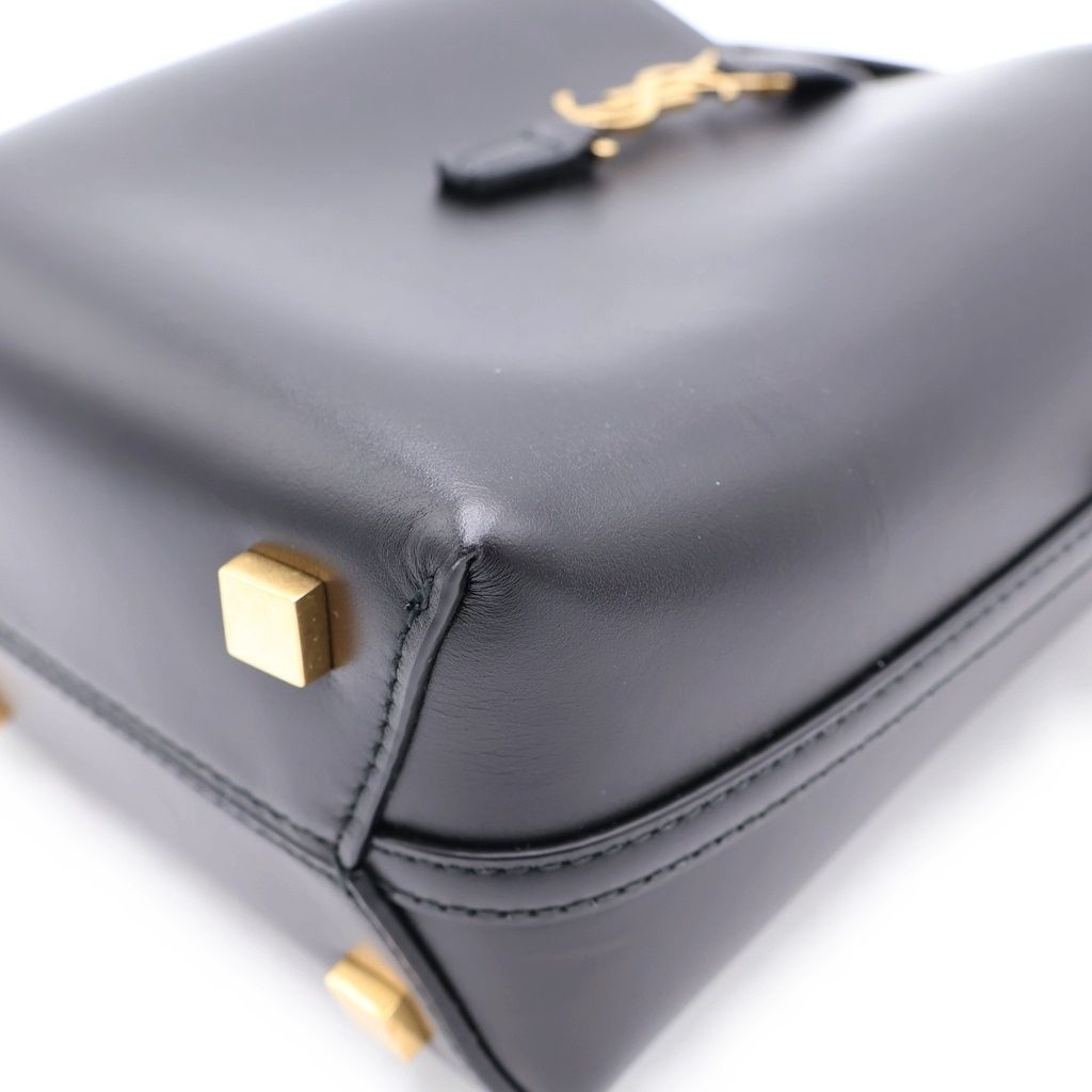 Saint Laurent Paris Minibucketbag Leather Gold 2-Way Shoulder Bag Black — view 5