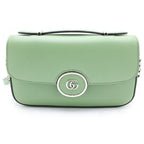 Gucci Petit GG Leather 2-Way Shoulder Bag Green
