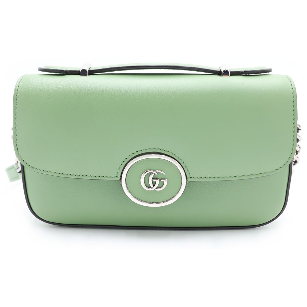 Gucci Petit GG Leather 2-Way Shoulder Bag Green