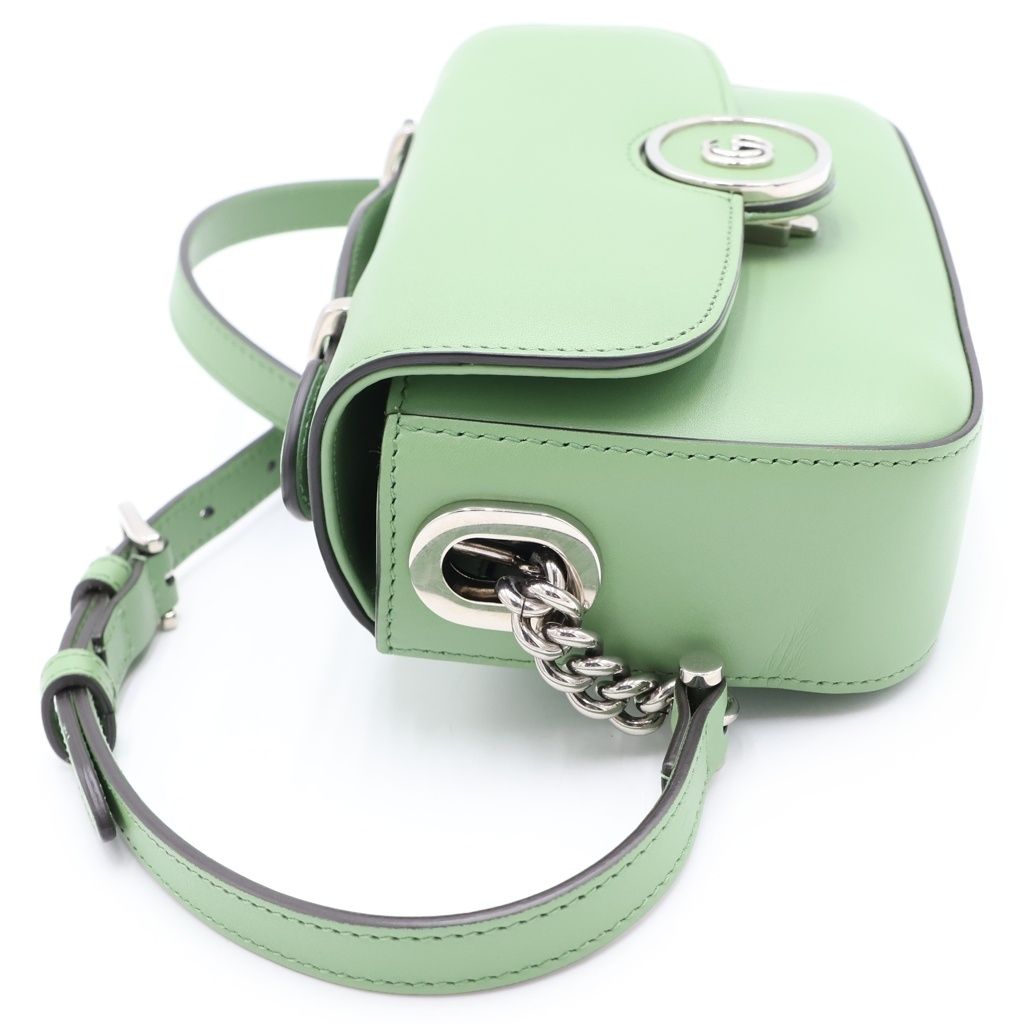 Gucci Petit GG Leather 2-Way Shoulder Bag Green — view 3