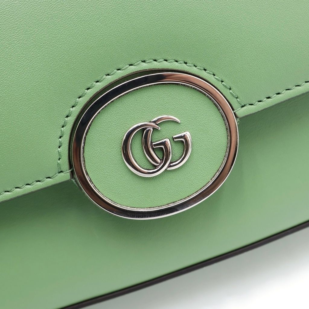 Gucci Petit GG Leather 2-Way Shoulder Bag Green — view 6