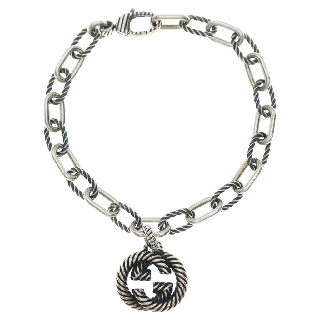 Gucci Interlocking Bracelet Chain Silver