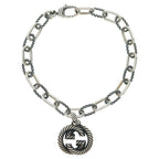 Gucci Interlocking Bracelet Chain Silver