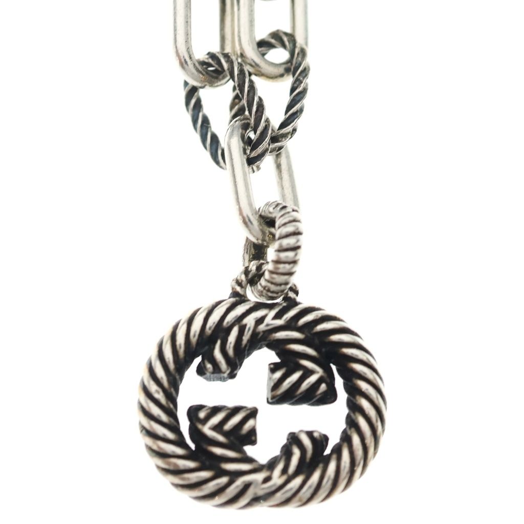 Gucci Interlocking Bracelet Chain Silver — view 6