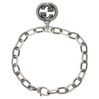 Gucci Interlocking Bracelet Chain Silver — view 2