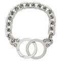 Celine Handcuff Motif Bracelet Handcuffmochi Silver