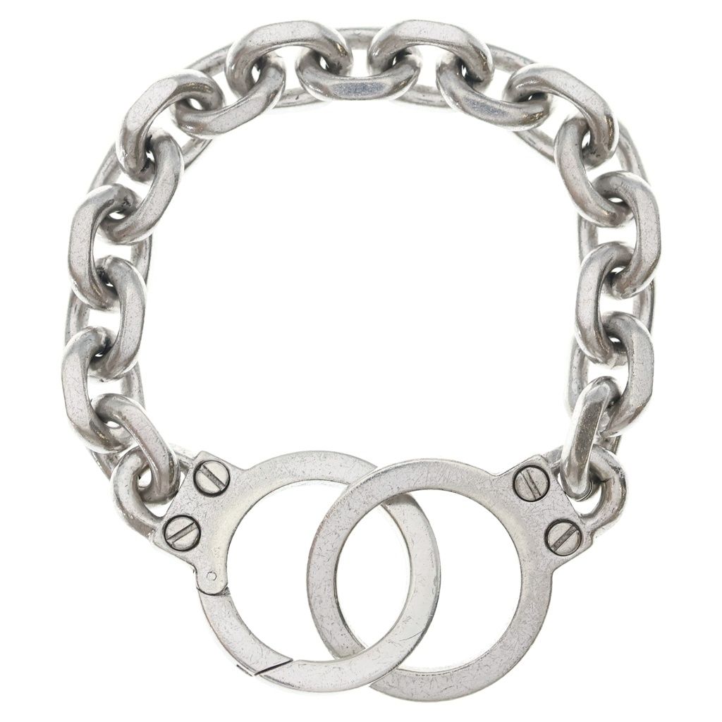 Celine Handcuff Motif Bracelet Handcuffmochi Silver